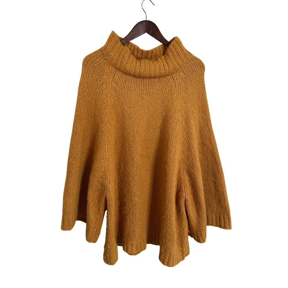 V.DE.Vinster Alpaca Relaxed Sleeves Mustard Yellow Sweater Womans Medium